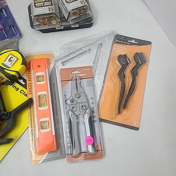 Lot Of 10 Hand Tools New Level Wire Cutters Clamps Tape Measure + More $90 Value - Picture 3 of 4